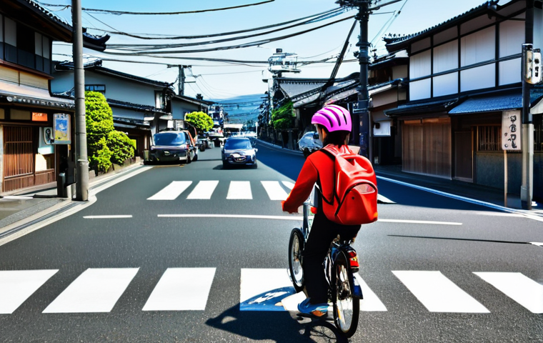 일본 내 도로 및 교통 규칙 - **Prompt 2: Speed Camera Flash on a Japanese Highway**
    "A dynamic image capturing a car on a mul...
