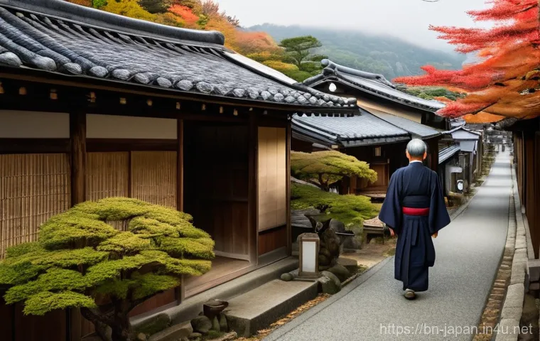 일본의 고령화 문제 - **Prompt 1: A Quiet, Aging Japanese Village**
    "An atmospheric, wide-angle shot of a serene Japan...